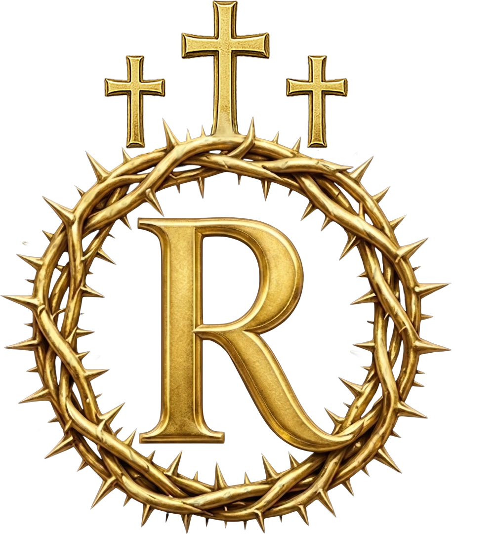 Royalteaz crown of thorns with three crosses